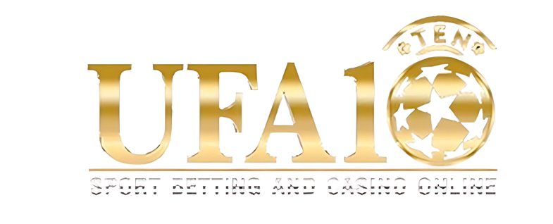 โลโก้ UFA10 สีทองพร้อมรูปฟุตบอล